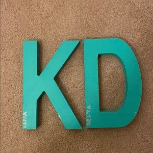Kappa Delta wooden letters KD